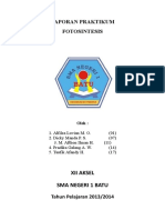 Contoh Laporan Praktikum Fotosintesis