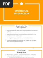 Chapter 5 EMOTIONAL INTERACTION