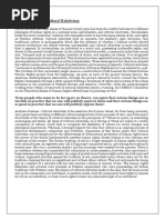 Universalism and Cultural Relativism