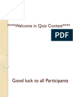 Finance Quiz Contest Welcome Round Recap