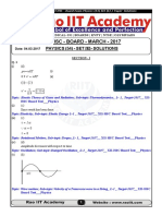 HSC 12th Physics Answer Key 2017