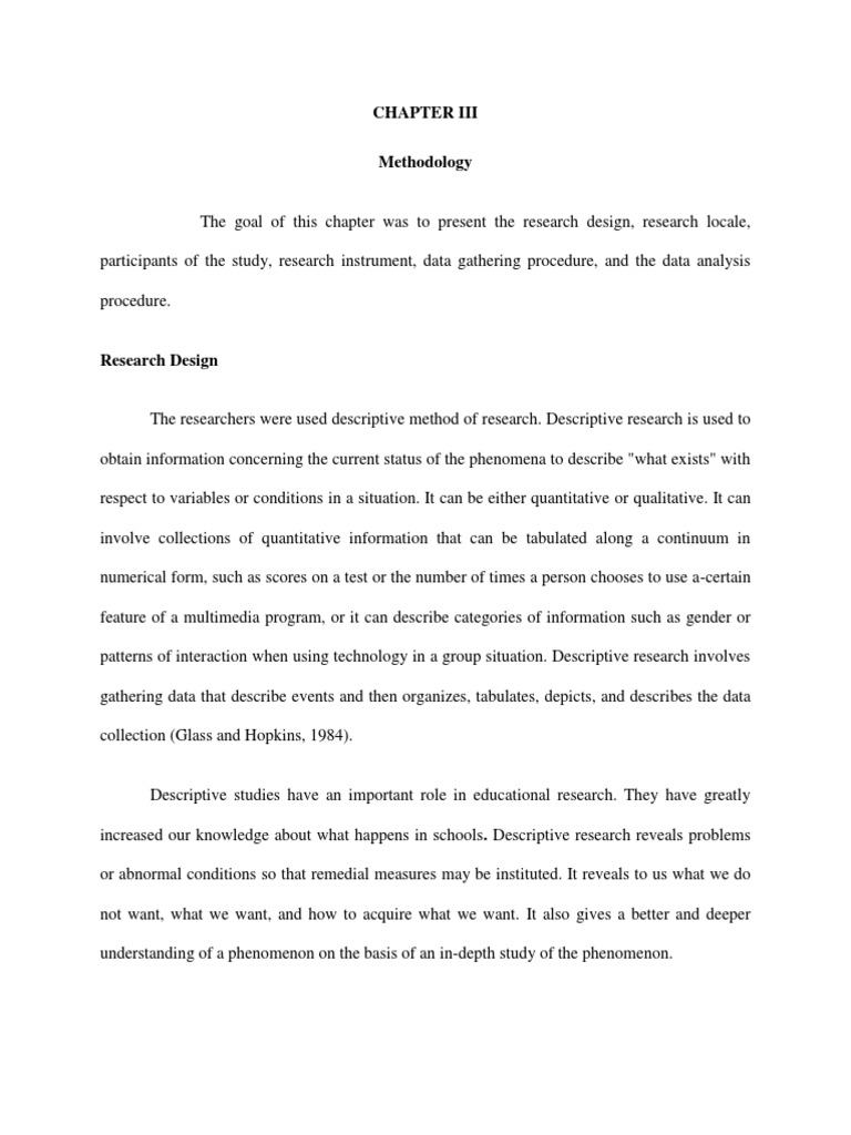 Chapter 3 Methodology Download Free Pdf Survey Methodology