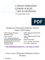 Unsur-Unsur Perbuatan Melawan Hukum