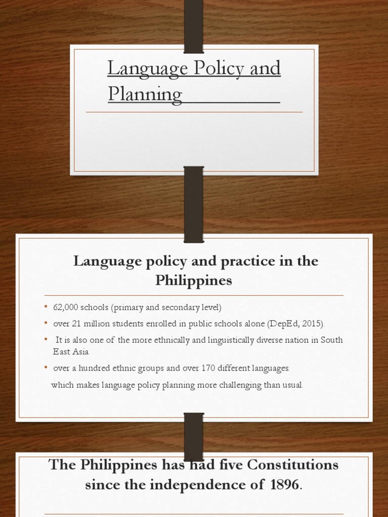Language Policy in the Philippines | PDF | Multilingualism | Philippines