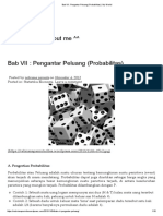 Bab VII - Pengantar Peluang (Probabilitas) - My World PDF