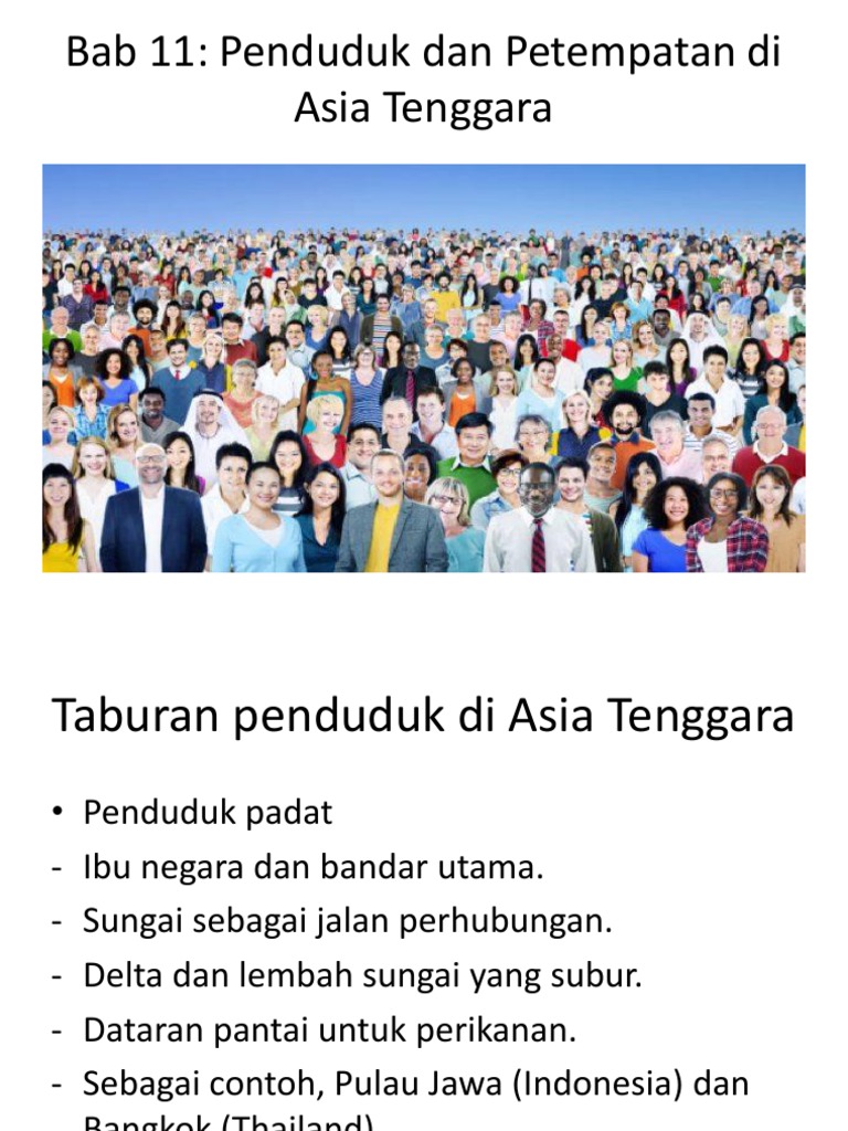 Petempatan Dan Taburan Penduduk Di Asia Tenggara Pdf