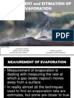 Measurement of Evaporation