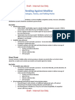 Defending Againt Medline - Key Strategies - Tactics - Talking Points - 7 - 2019