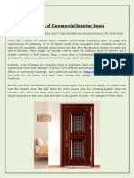 Benefits of Commercial Interior Doors 