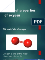 Chemical properties of oxygen