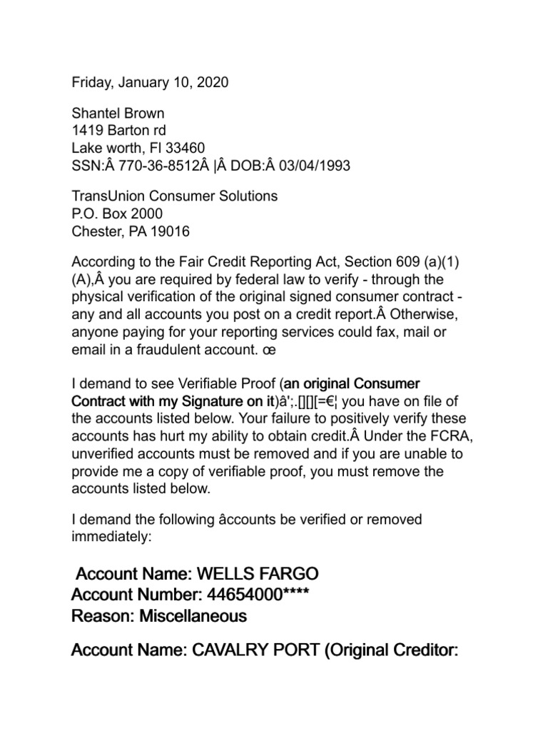 Collection Round 1 (Bureau) - TransUnion - 1-10-2020 | PDF | At&T ...