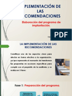 Implementación de Las Recomendaciones