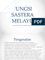 Tajuk 8 Fungsi Sastera Melayu