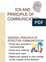 Ethics and Principle of Communication