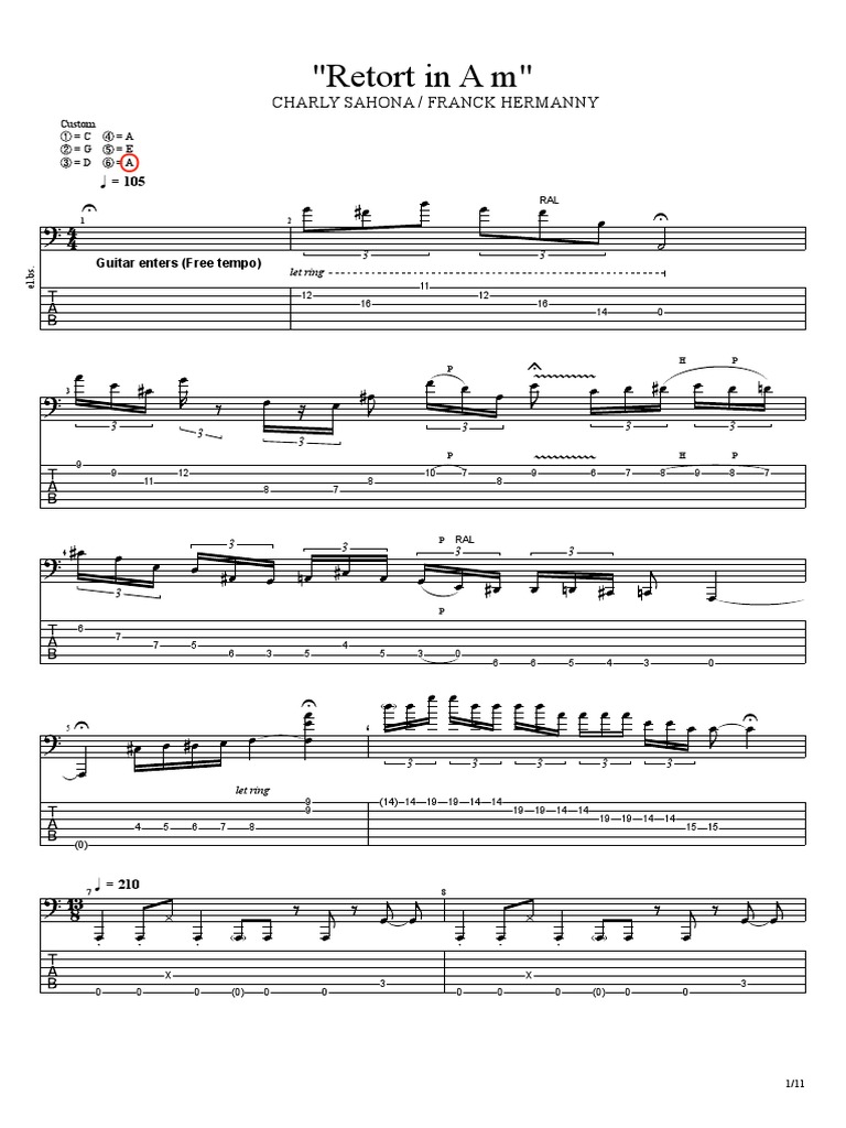 Retort In Am Bass Pdf Musical Techniques Music Production