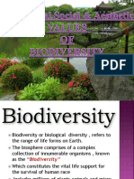 Values of Biodiversity