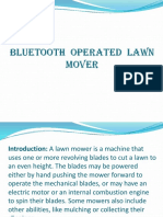 Bluetooth Operated Lawn Mover New