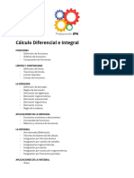 (TEMARIO) Cálculo Diferencial e Integral PDF