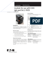 Ethernet Module For Use With C441 Motor Insight and S611 RVSS