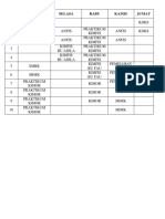 Jadwal Kulyah