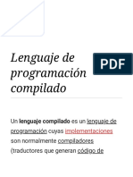 Lenguaje de Programación Compilado - Wikipedia, La Enciclopedia Libre PDF