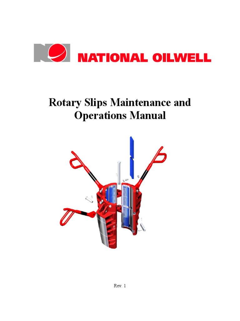 NOV - Rotary Slips Manual | PDF | Pipe (Fluid Conveyance) | Elevator