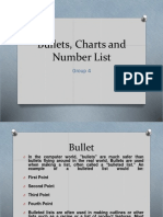 Bullets, Charts and Number List
