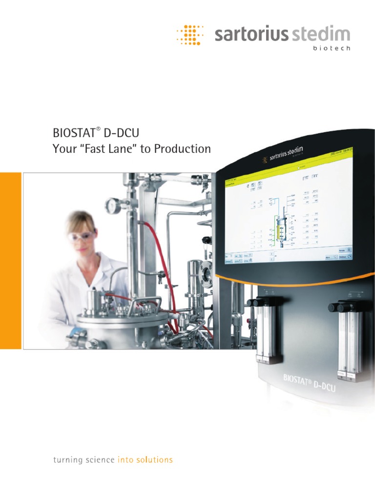 Compact Bioprocess System BIOSTAT® D-DCU | PDF | Valve | Flow Measurement