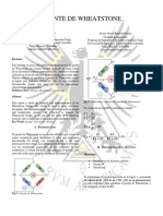 Puente de Wheatstone: Análisis e implementación