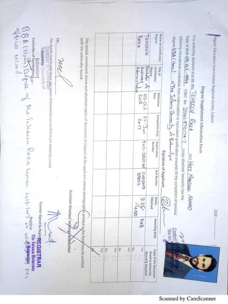 Dsif Form | PDF