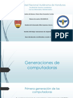 Generaciones de Computadoras