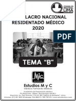 CMP 1erSimulacroResidentadoMedico TEMA B PDF