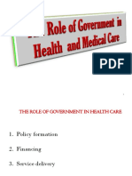 The necessity of government intervention in the health care