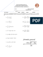 Ecuaciones Cuadráticas - 1 PDF