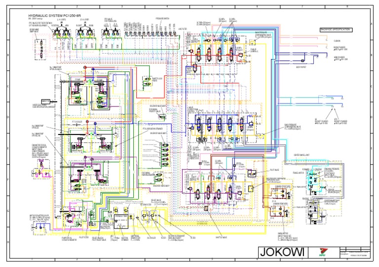 Hydraulic Circuit Diagram PC1250-8R .pdf | Manufactured Goods | Vehicles