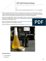 Jojoba Oil Benefits DIY Solid Perfume Recipe