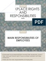 Workplace Rights and Responsibilities