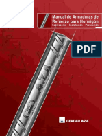 Manual de Armaduras para Refuerzo de Hormigón - PDF