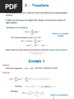 Z-Transform Examples PDF