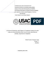 Cómo afecta la desnutrición y falta de higiene al rendimiento escolar en niños