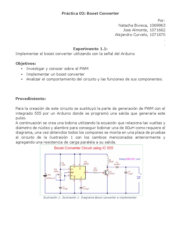 Boost Converter PDF | PDF | Inductor | Ingeniería Electrónica