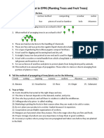 Summative Test in EPP Planting Trees