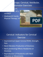 Handout-Whalen Physical Therapy - Cervical Vestibular and Oculomotor Exercises PDF