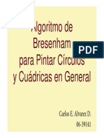 Algoritmo de Bresenham para dibujar círculos, elipses y curvas cuadráticas