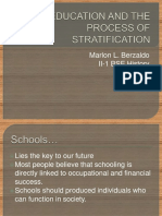 Education Process of Stratification