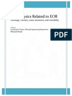 Petrophysics Related To Enhanced Oil Recovery