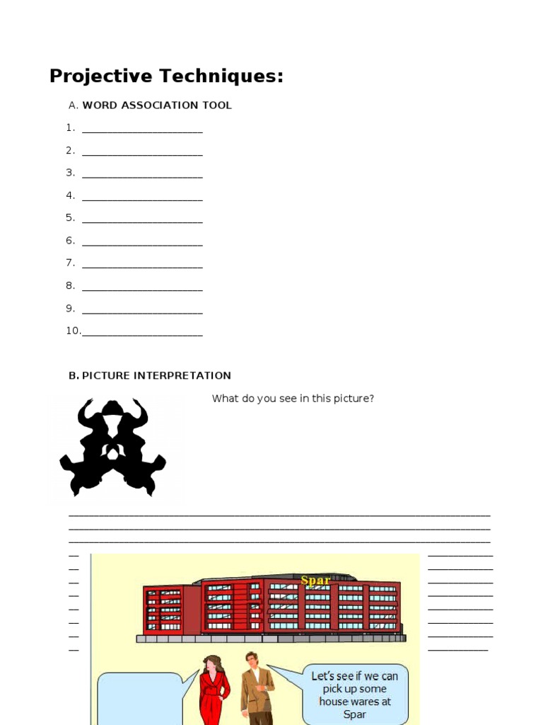 Projective Techniques Guide | PDF