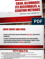 Petty Cash, Allowance Method, Note Receivables