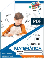 Cuadernillo de Matemática para El Tercer y Cuarto Grado de Primaria