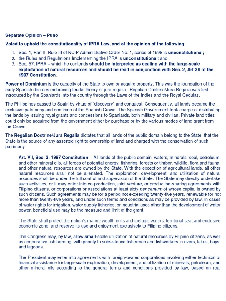 Digest g r no 135385 cruz v denr indigenous cultural communities